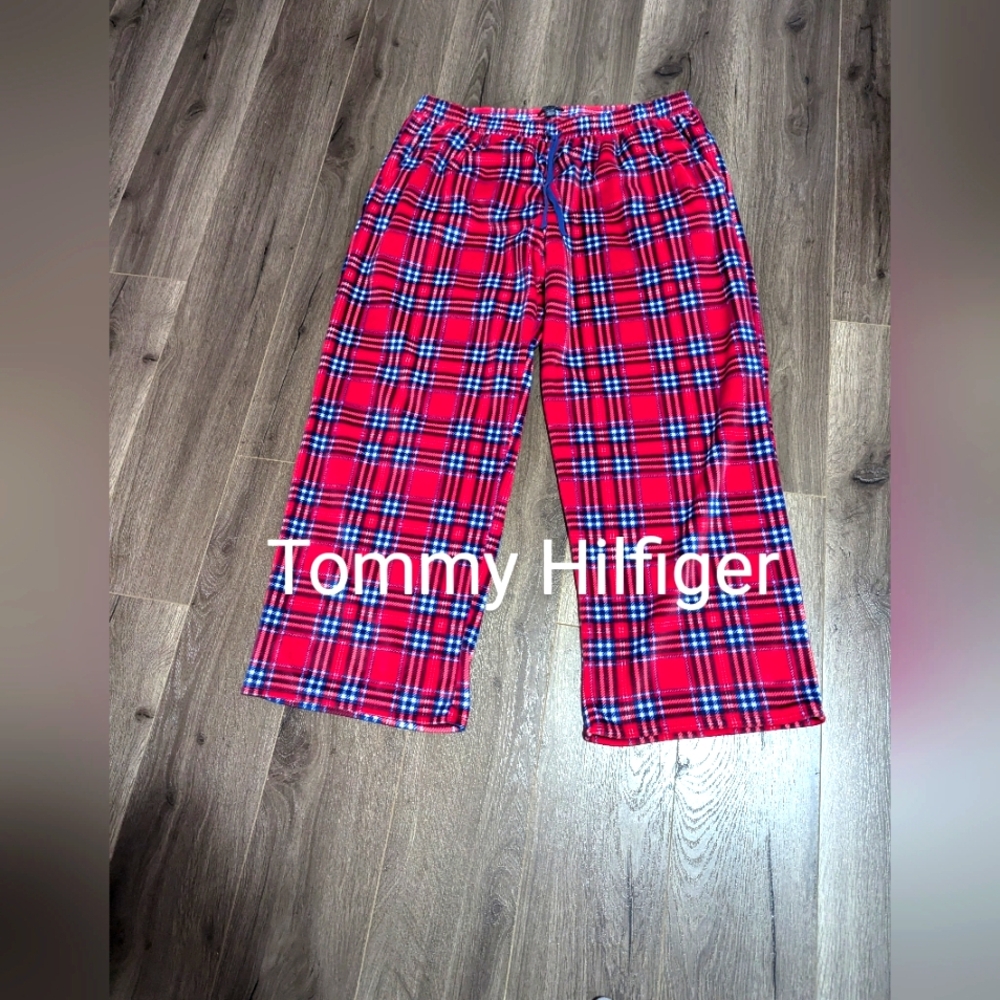 - - - Tommy Hilfiger Super Soft Minky Plaid Lounge Pajama Pants. Size XX…